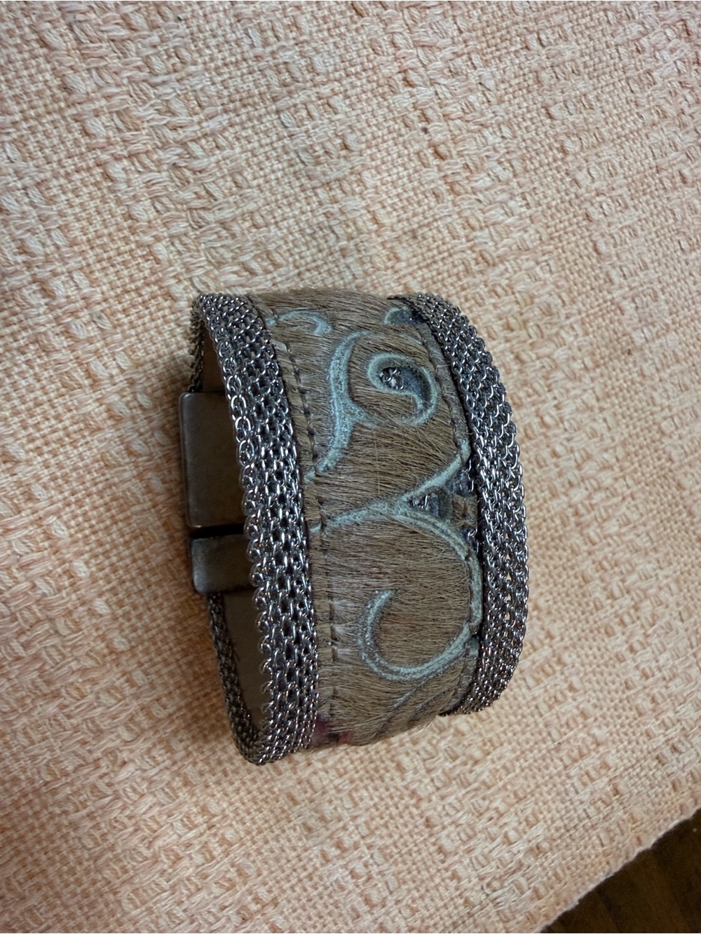 Streets Ahead. Genuine horse hair leather bracelet. Made in Usa. Small.